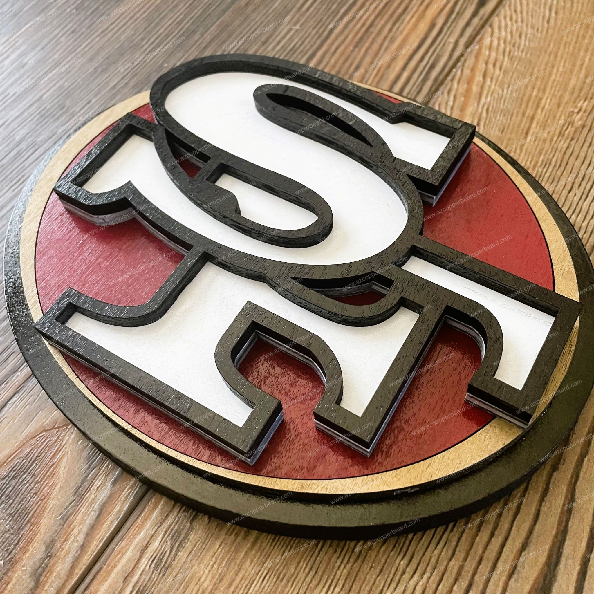 49ers 3D Wall Art - Arizona Copper Beard