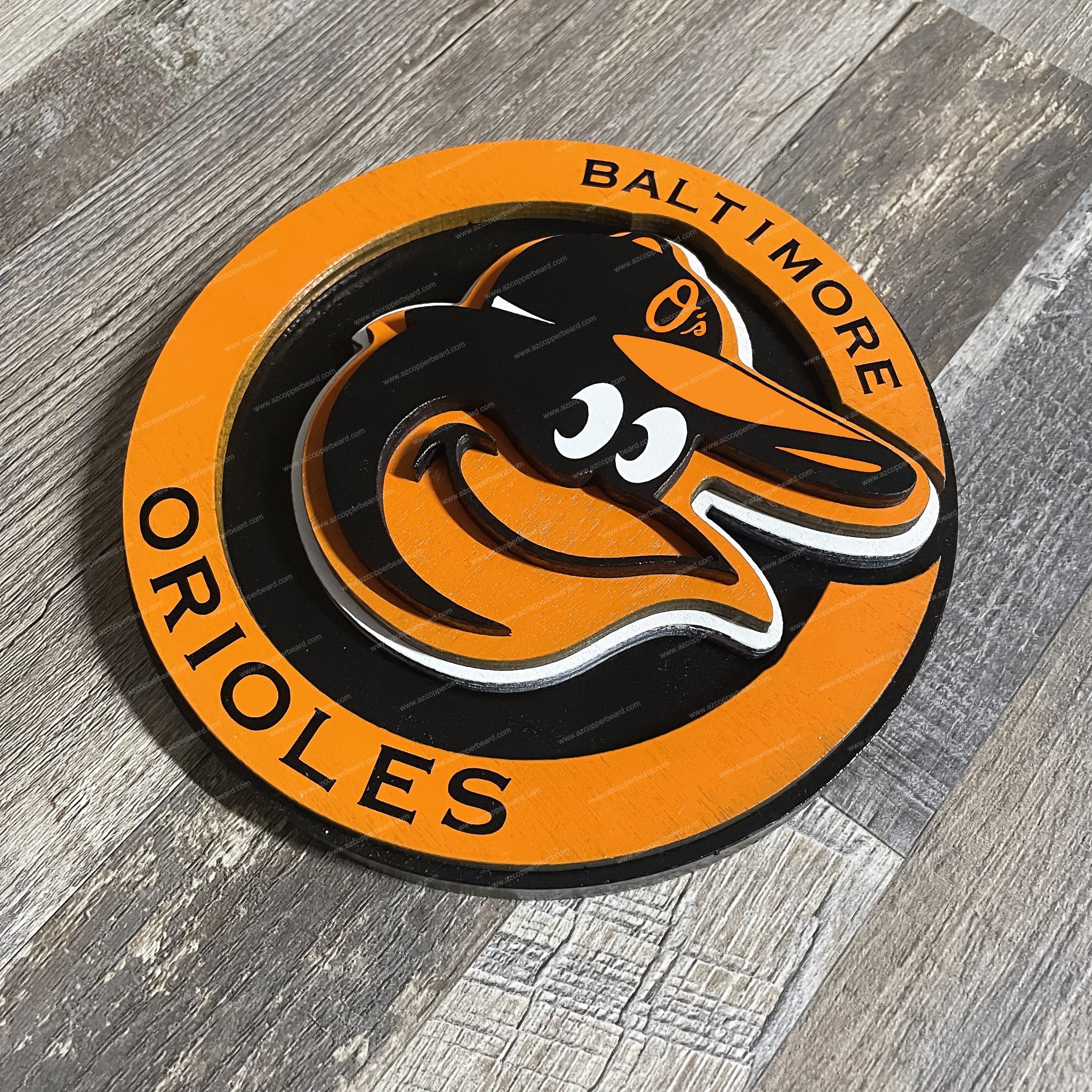Baltimore Orioles 3D Wall Art Arizona Copper Beard